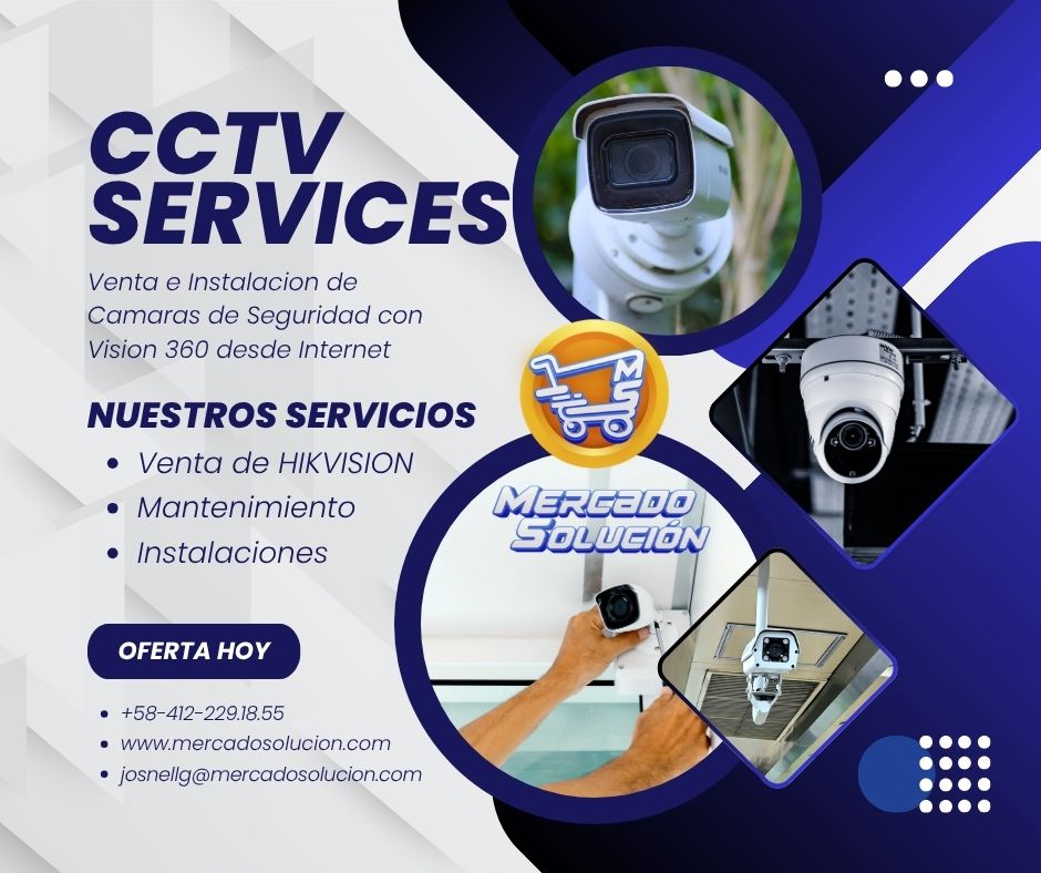 Venta, Instalación y Mantenimiento de Camaras de Seguridad CCTV